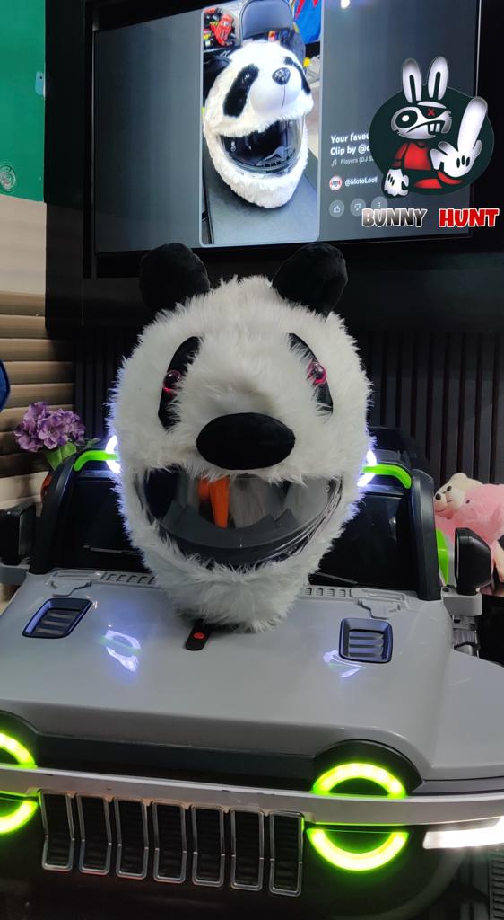 panda helmet cover