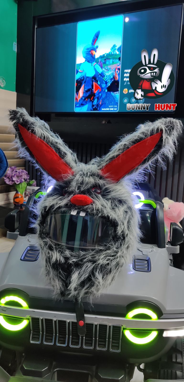 Bunny helmet cover