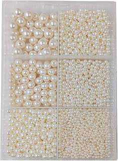 White Pearl Plastic Beads Set 