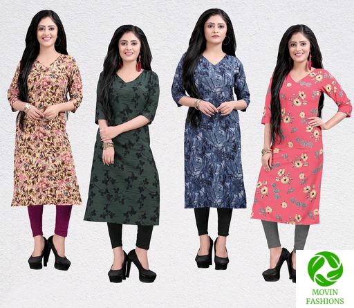 Women's Crepe Printed Kurti