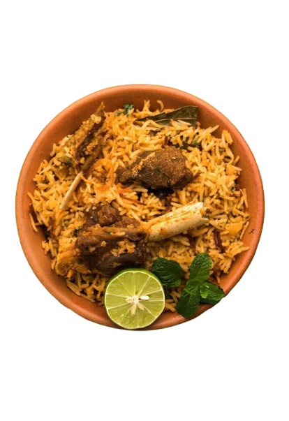 COMBO 1 - NATTUKOZHI BIRIYANI + RAITHA (CURD) 