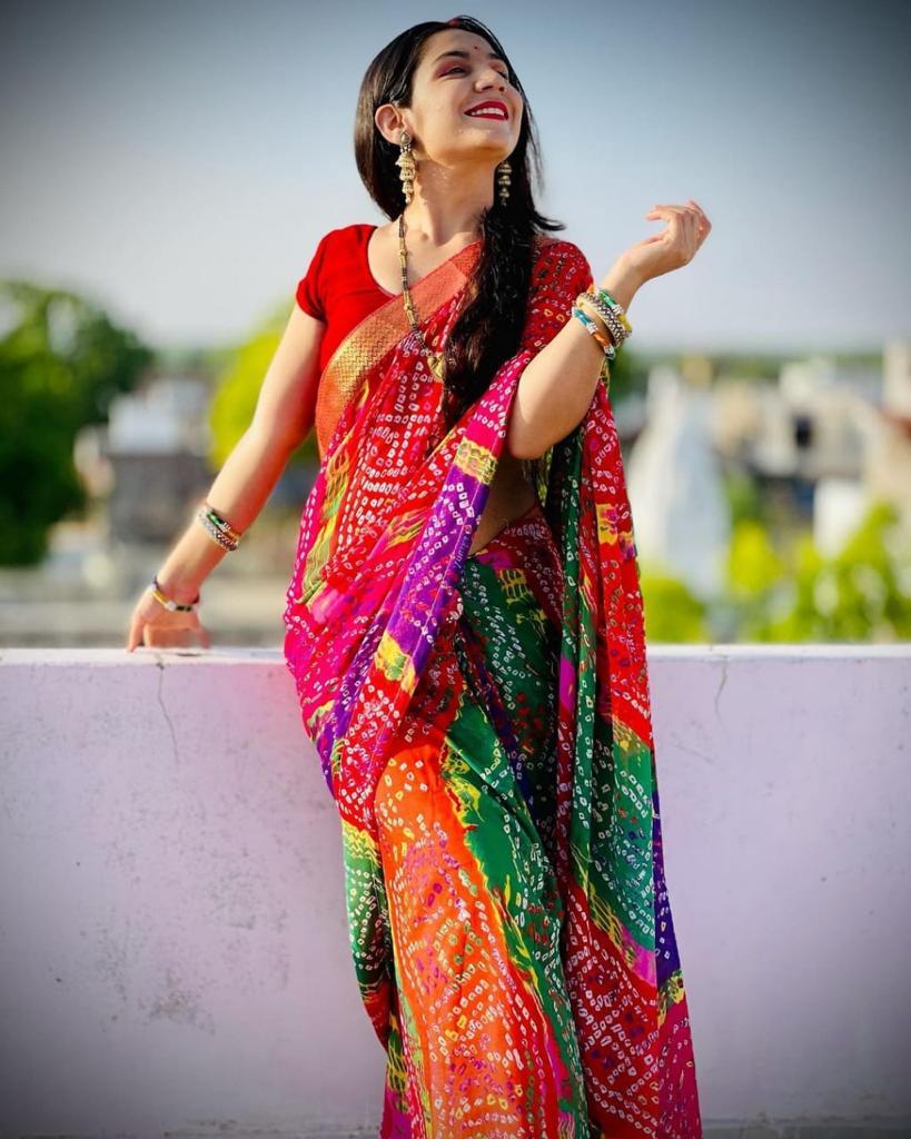 Woman Georgette 60 gram saree