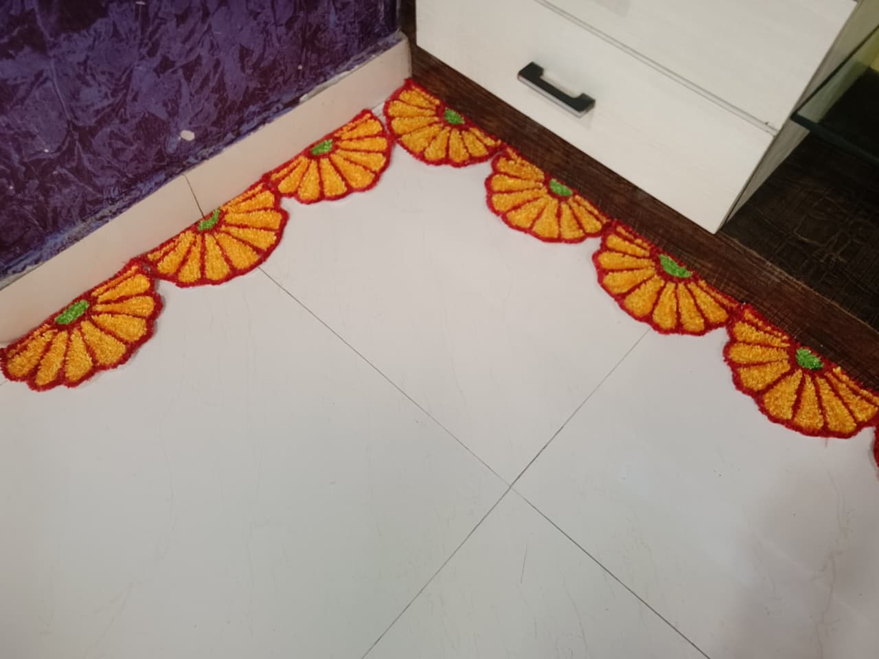 Multi use mat Rangoli pack of 6