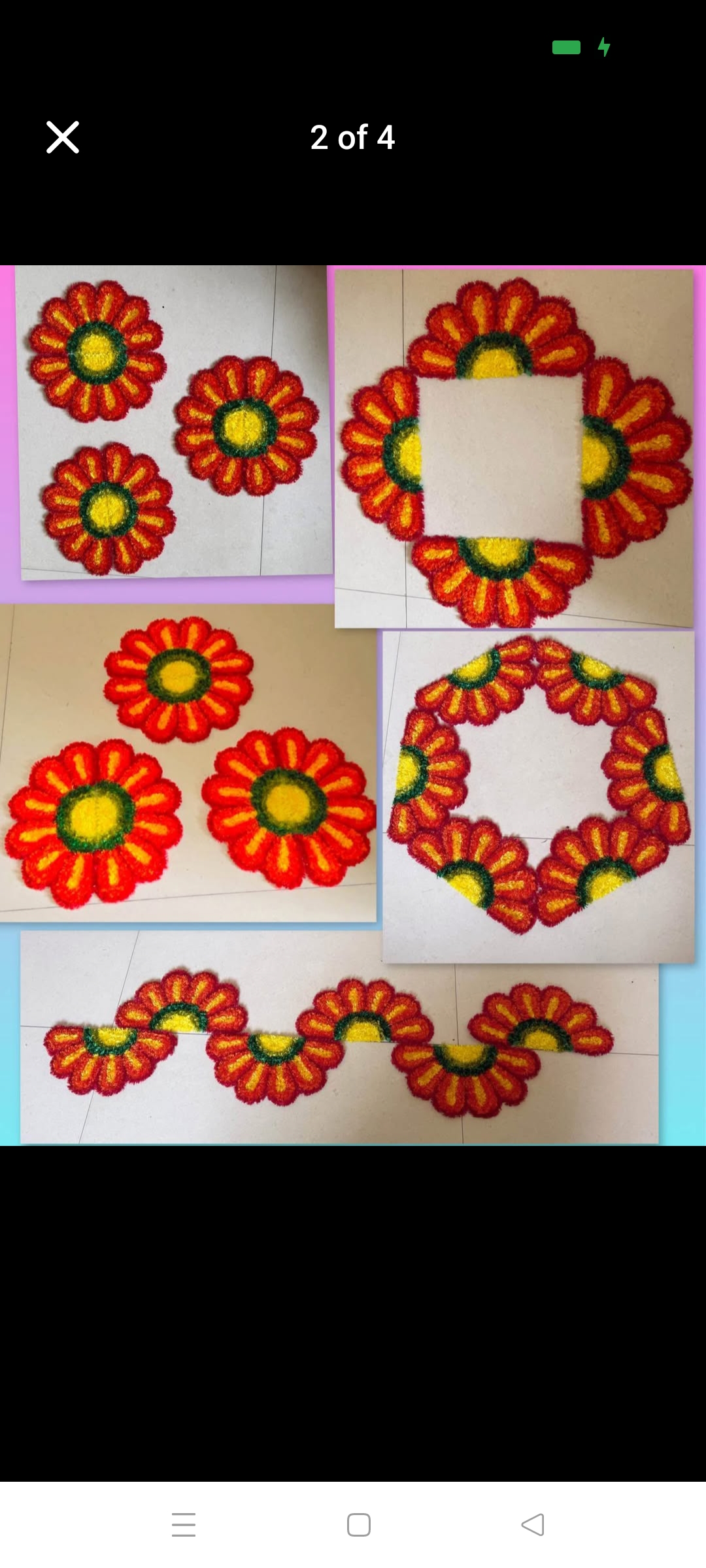 Multiple use Rangoli pack of 6