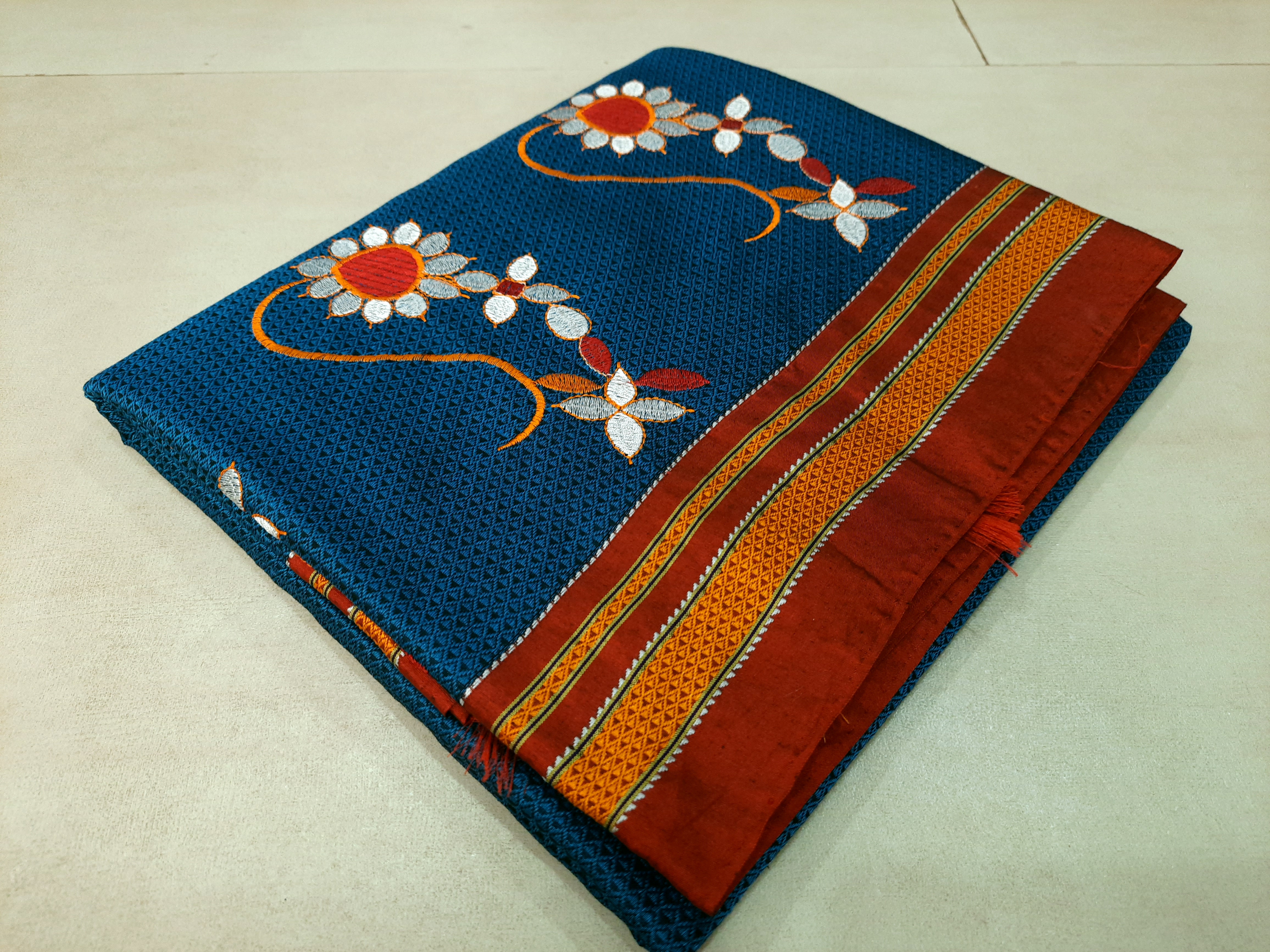Blue saree