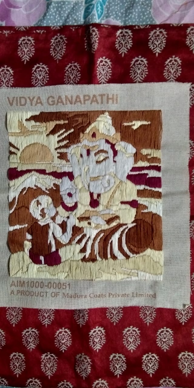 Vidya Ganesh long and short stitch