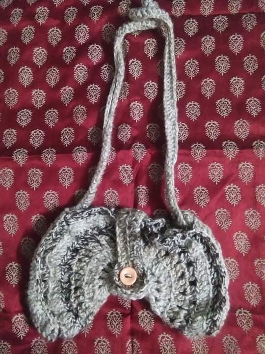 Crochet bohemian bag