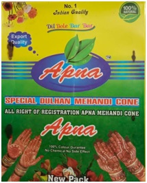APNA SPECIAL DULHAN MEHANDI CONE