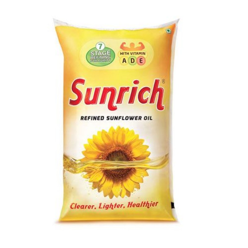 SUNRICH REFINED SUNFLOWER OIL 1 LTR ( PACK OF 6)