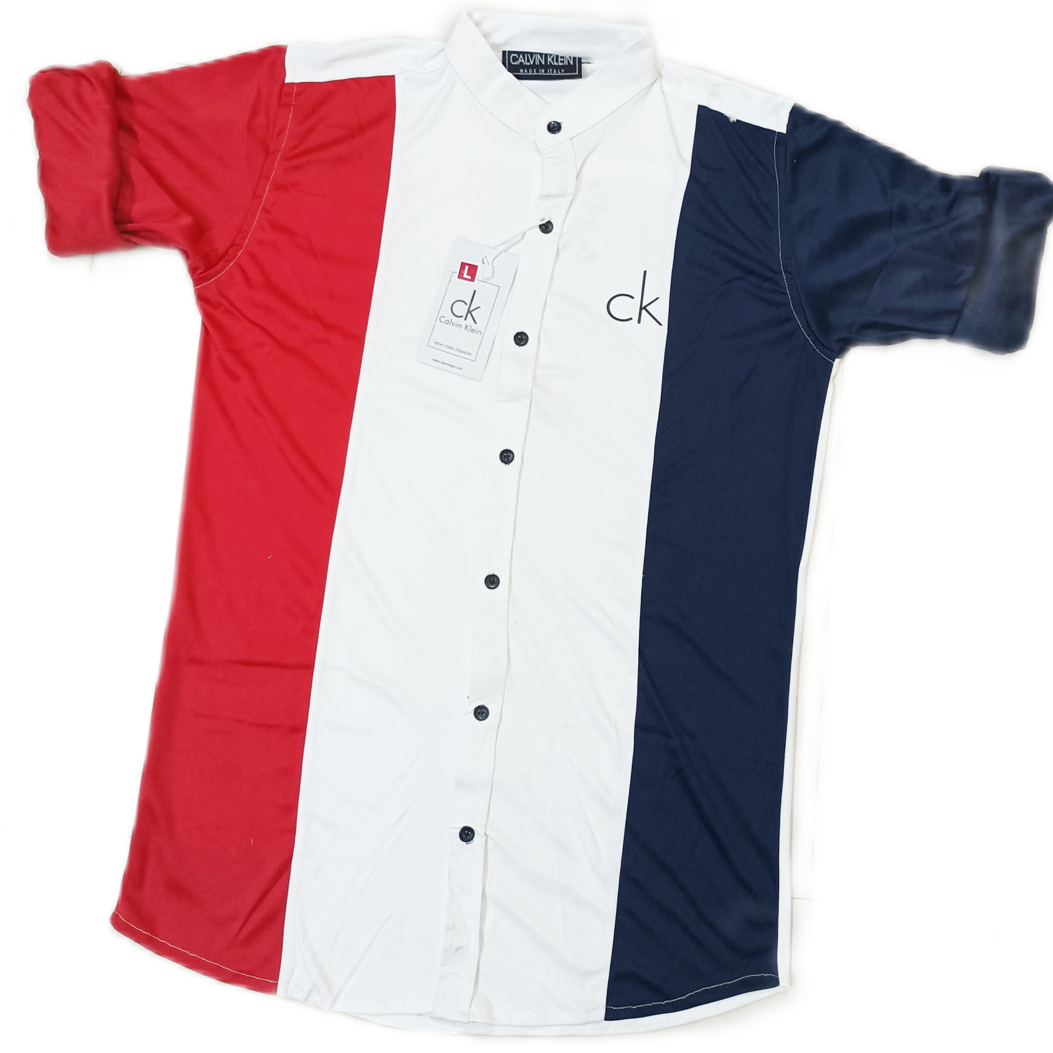 Men casual Lycra shirt - red