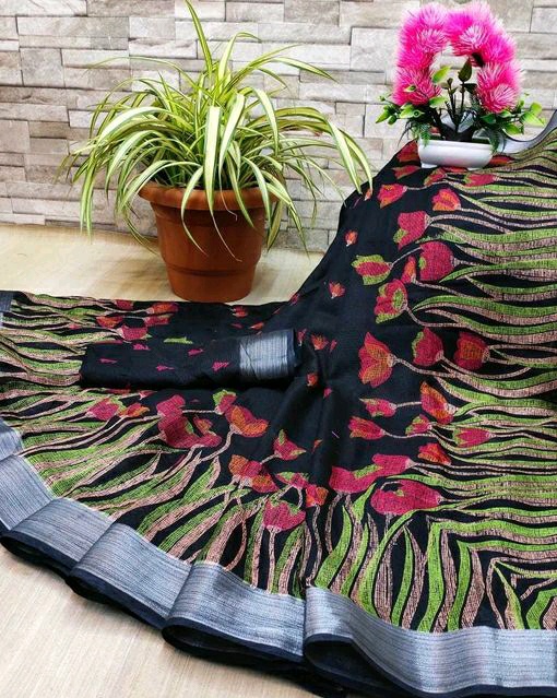 Beautiful Linen Sarees