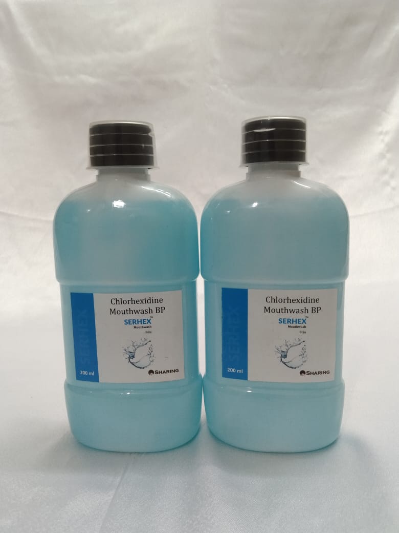 Serhex  ( Chlorhexidine Gluconate mouth wash 0.2 %  ) 