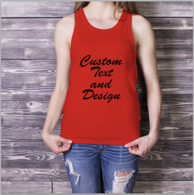 CUSTOM TANK TOP Tees for Women, Screen Printing Personalized Tank Tops, Your Texts Tank Top, Custom Shirt Printing in All Language