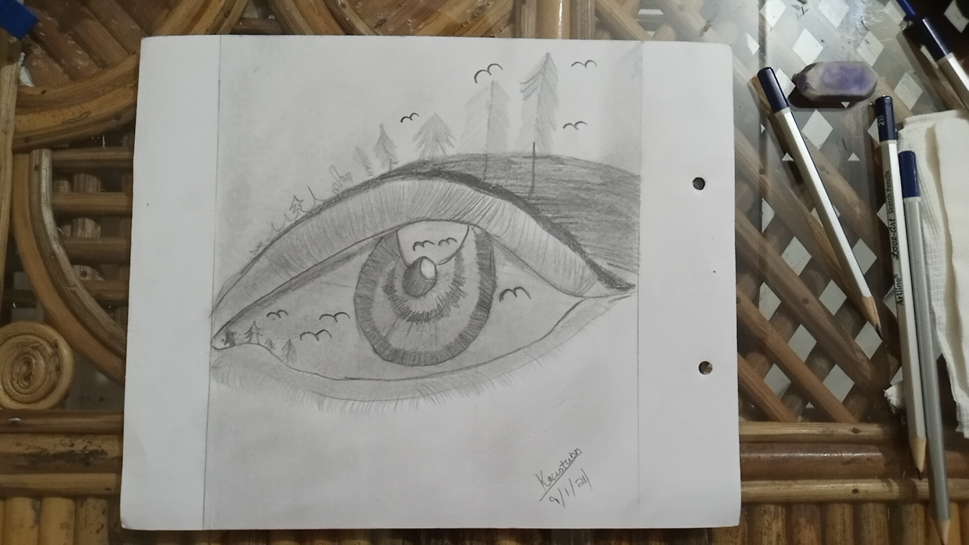 Nature in eye