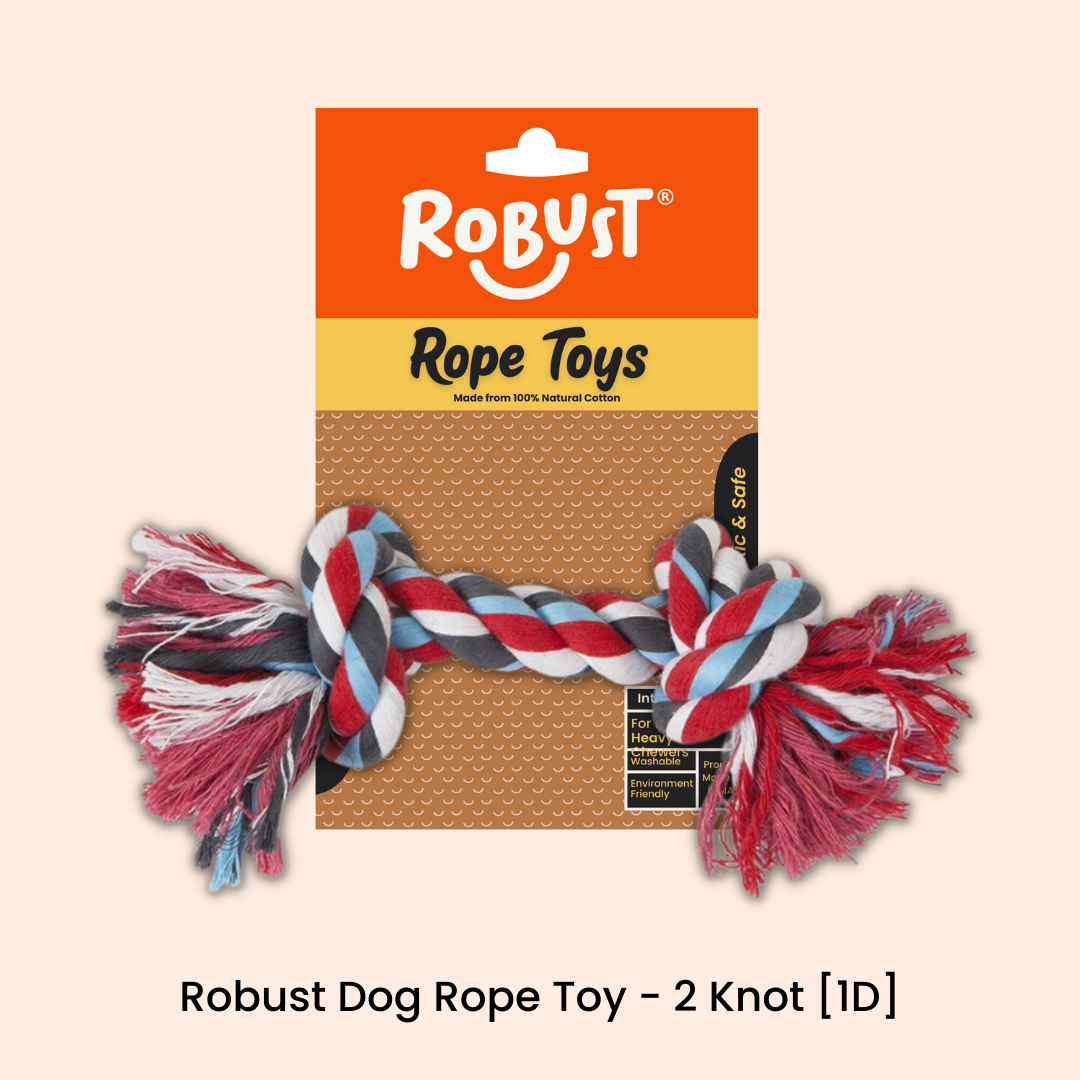 Robust Dog Rope Toy - 2 Knot [1D]