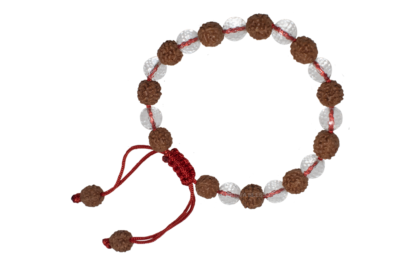 Trideva Blessings Rudraksha and Sphatik Bracelet