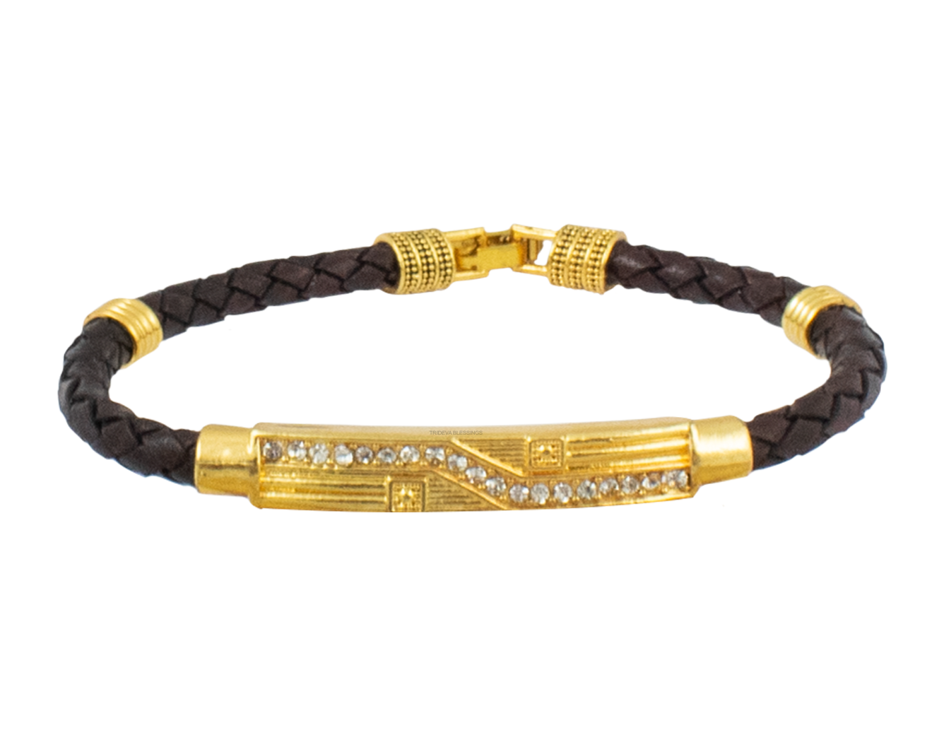 Trideva Blessings Leather Bracelet - III
