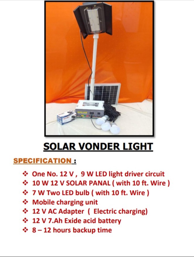 Solar vonder light