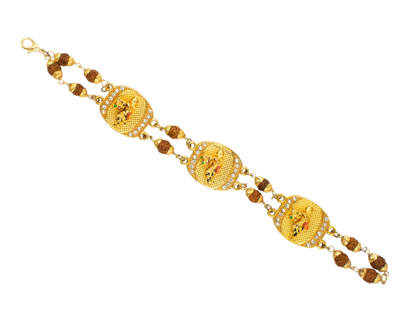 Trideva Blessings Krishna Rudraksha Bracelet