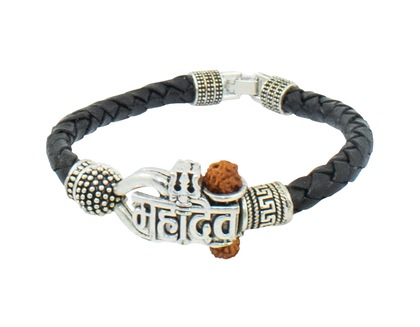 Trideva Blessings Mahadeva Trishul Damru Rudraksha Bracelet