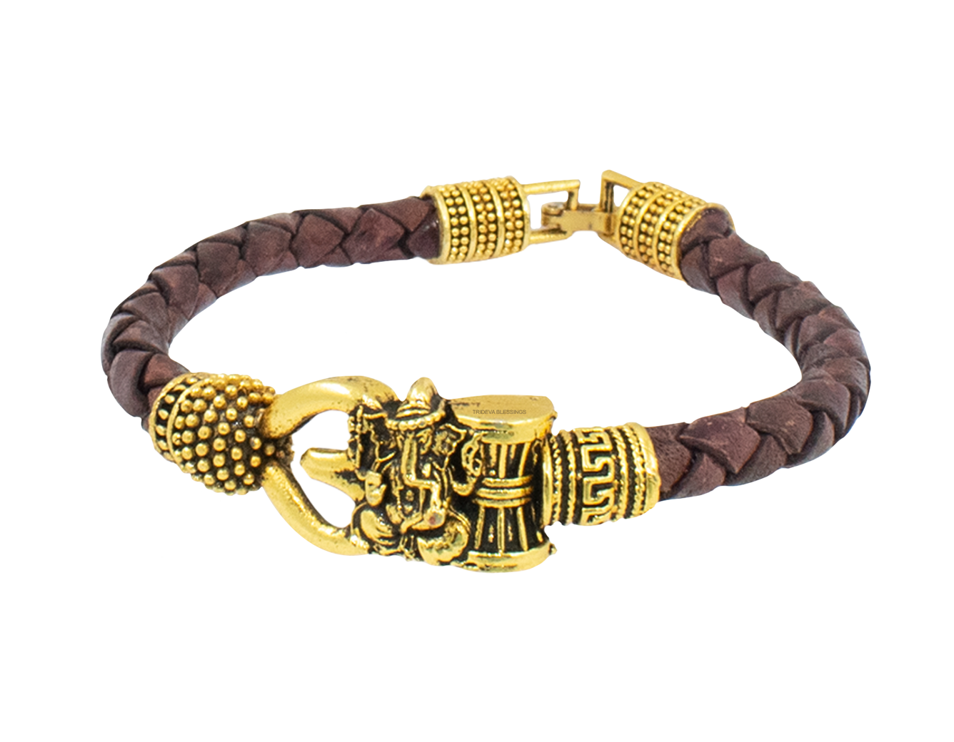 Trideva Blessings Om Ganesha Damru Bracelet
