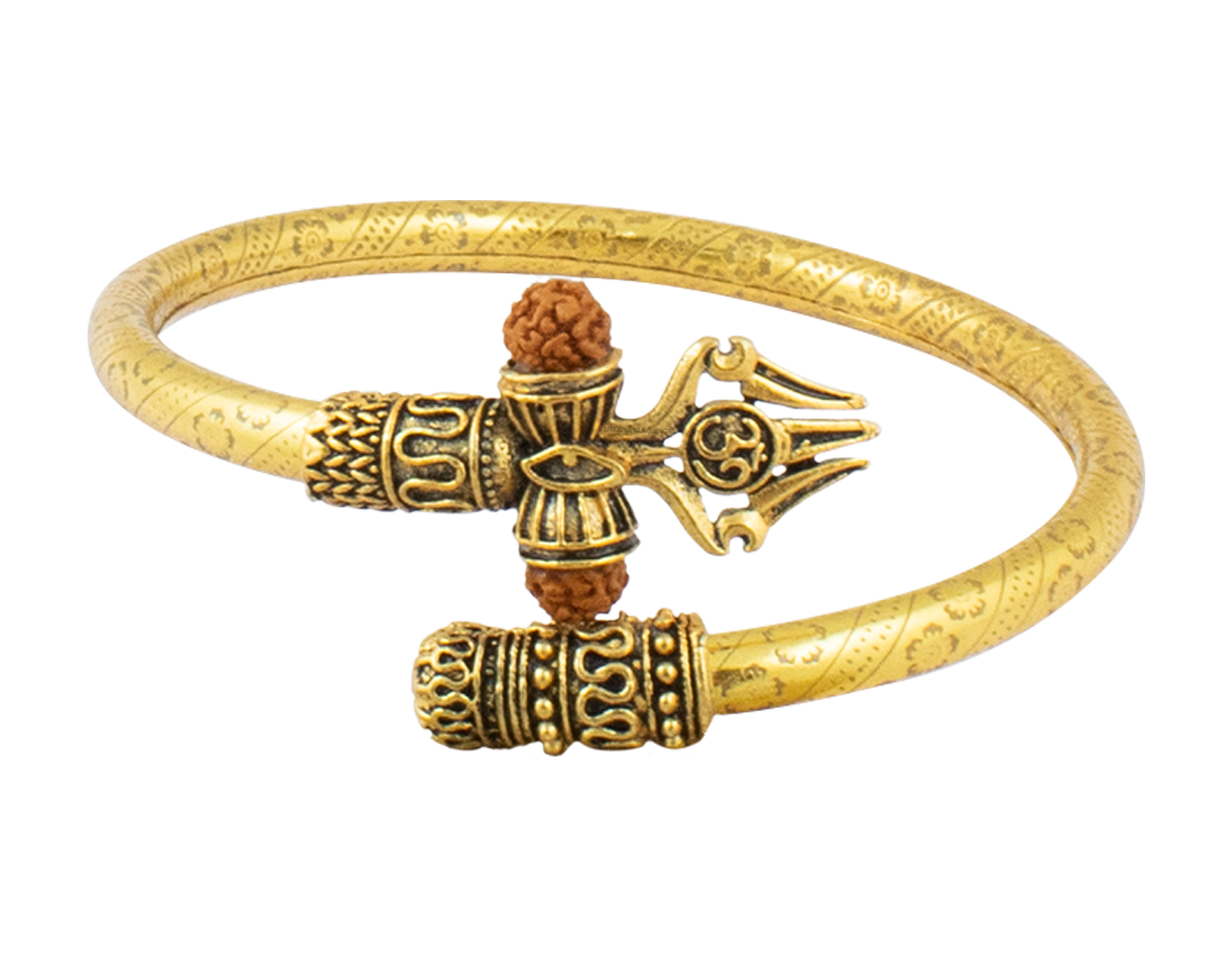 Trideva Blessings Om Trishul Rudraksha Bracelet