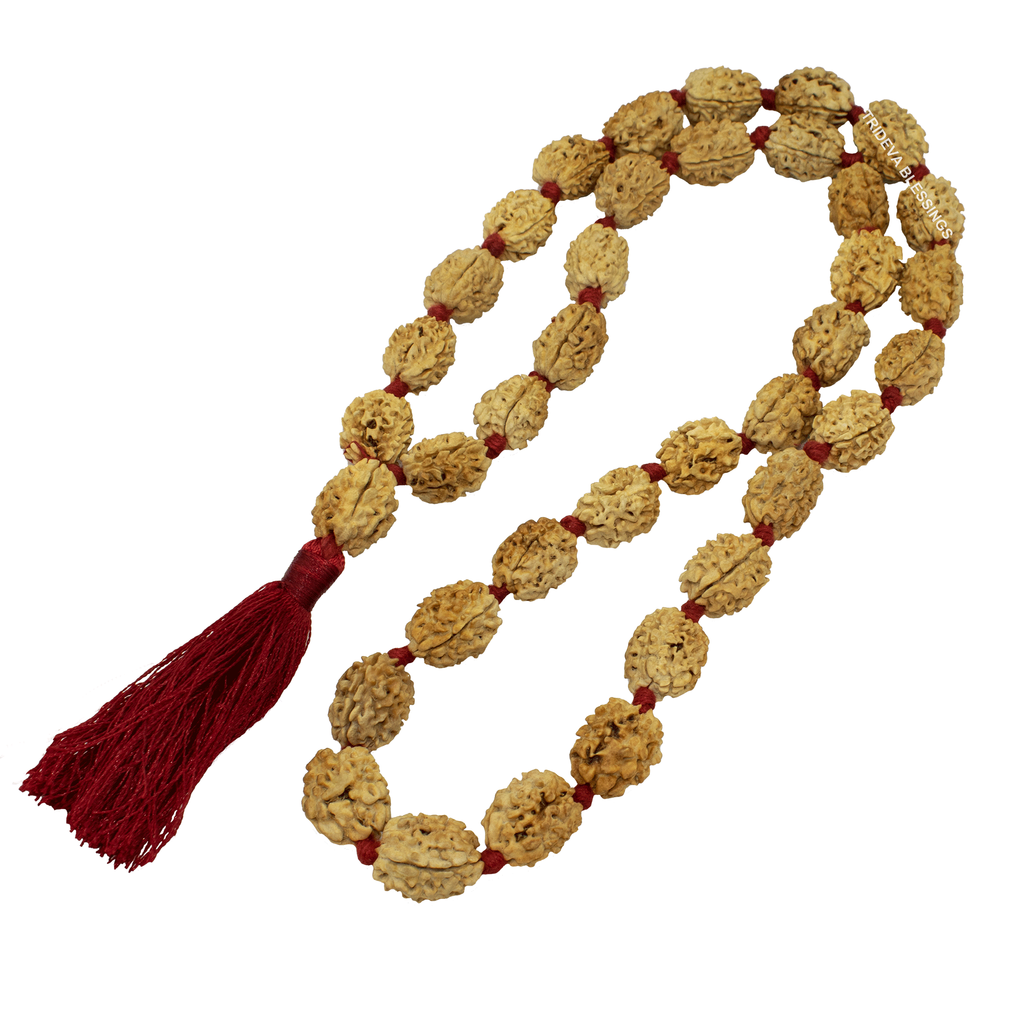 Trideva Blessings Mangal Kantha/ 3 Mukhi Rudraksha Kantha/ Three Face Rudraksha Kantha (36+1 Beads)