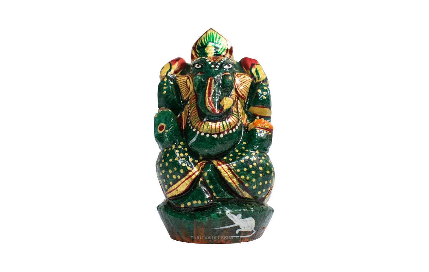 Trideva Blessings Lord Ganesha / Vighanharta - Carved in Jade (134 gram)