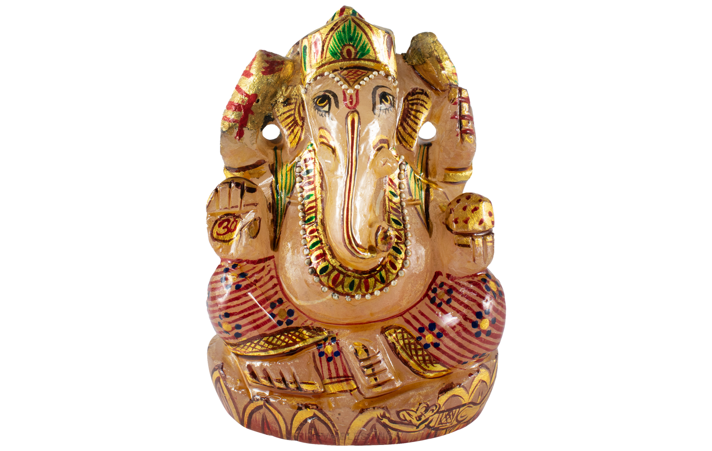 Trideva Blessings Lord Ganesha / Vighanharta - Carved on Rose Quartz (306 gram)