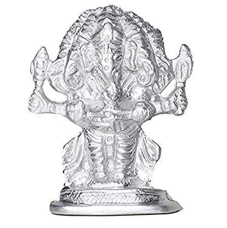 Trideva Blessings Lord Panch Mukhi Ganesha / 5 Mukhi Ganesha / Five Face Ganesha - Made In Parad