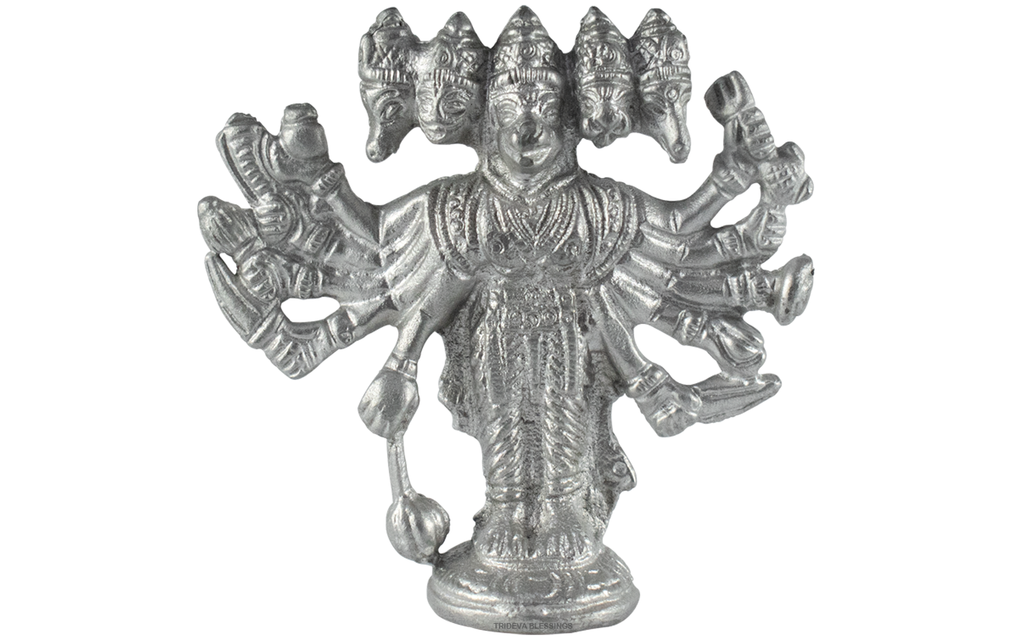 Trideva Blessings Panch Mukhi Hanuman Ji - Made in Mercury