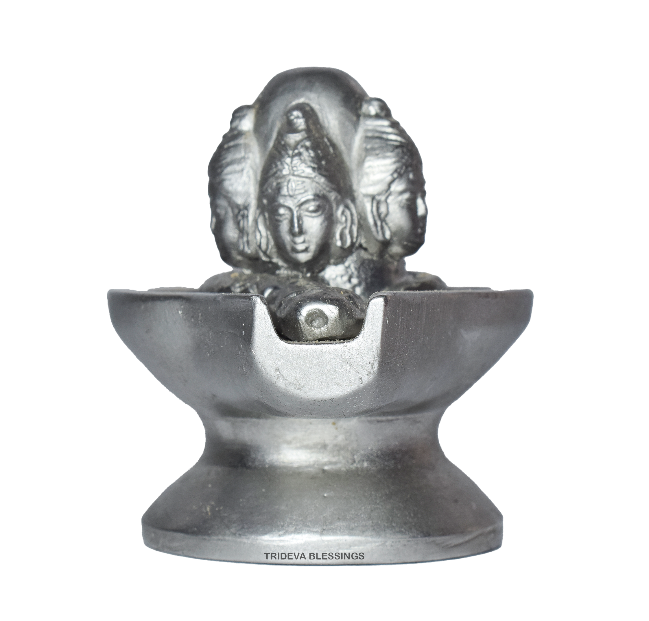 Trideva Blessings Parad Panch Mukhi Shivling / Shivling - Made in Mercury