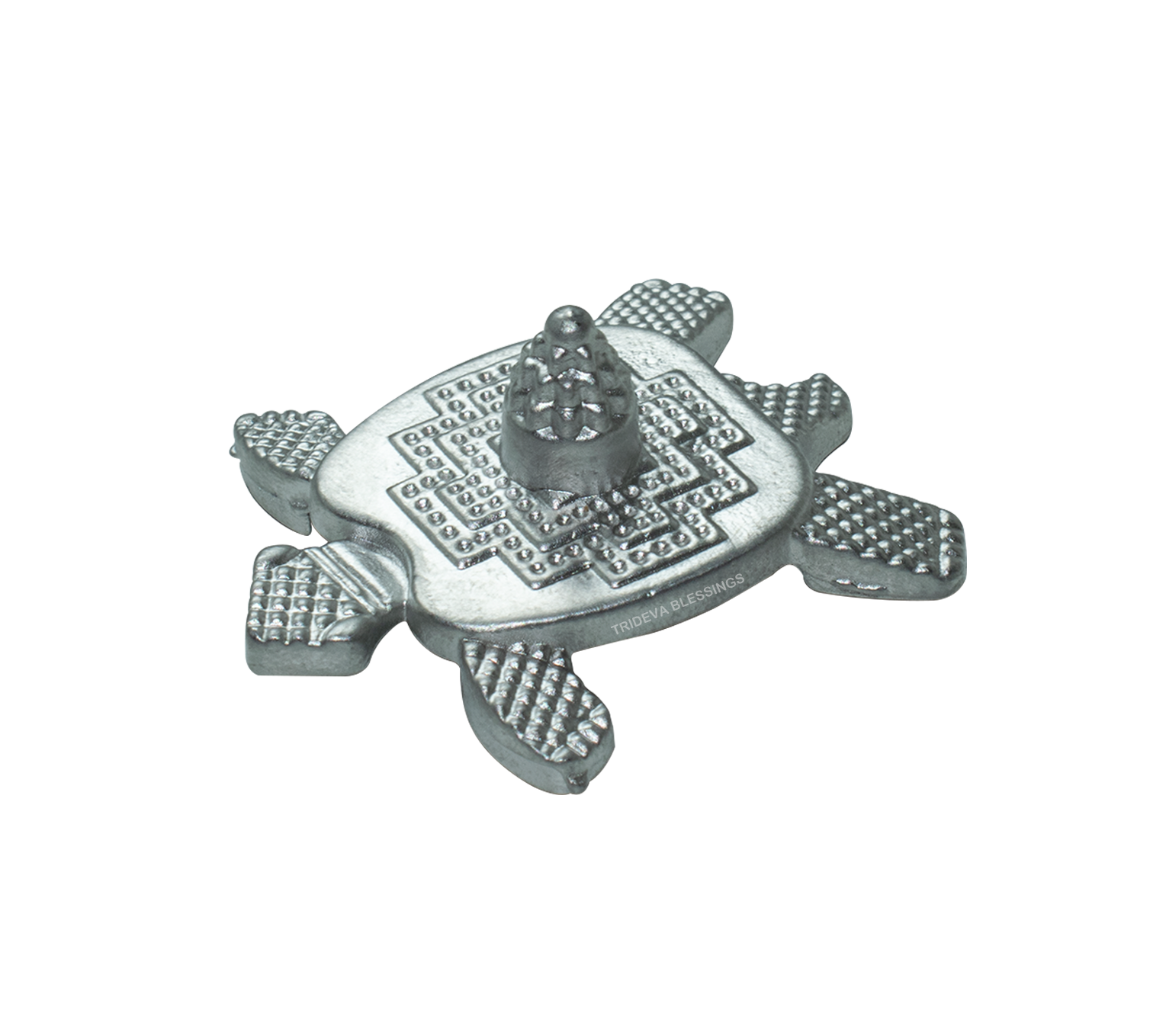 Trideva Blessings Parad Meru Shree Yantra on Tortoise - Made in Mercury