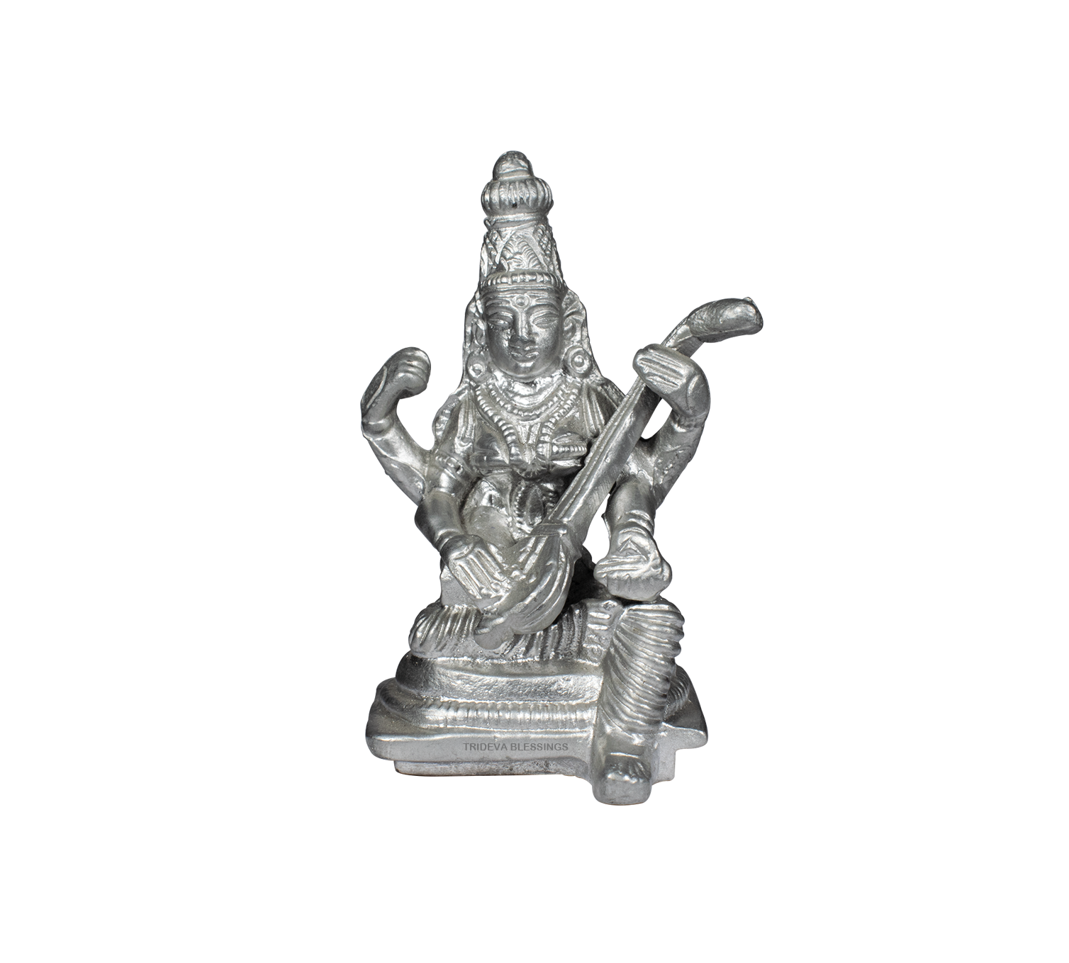Trideva Blessings Parad Saraswati Ji - Made in Mercury