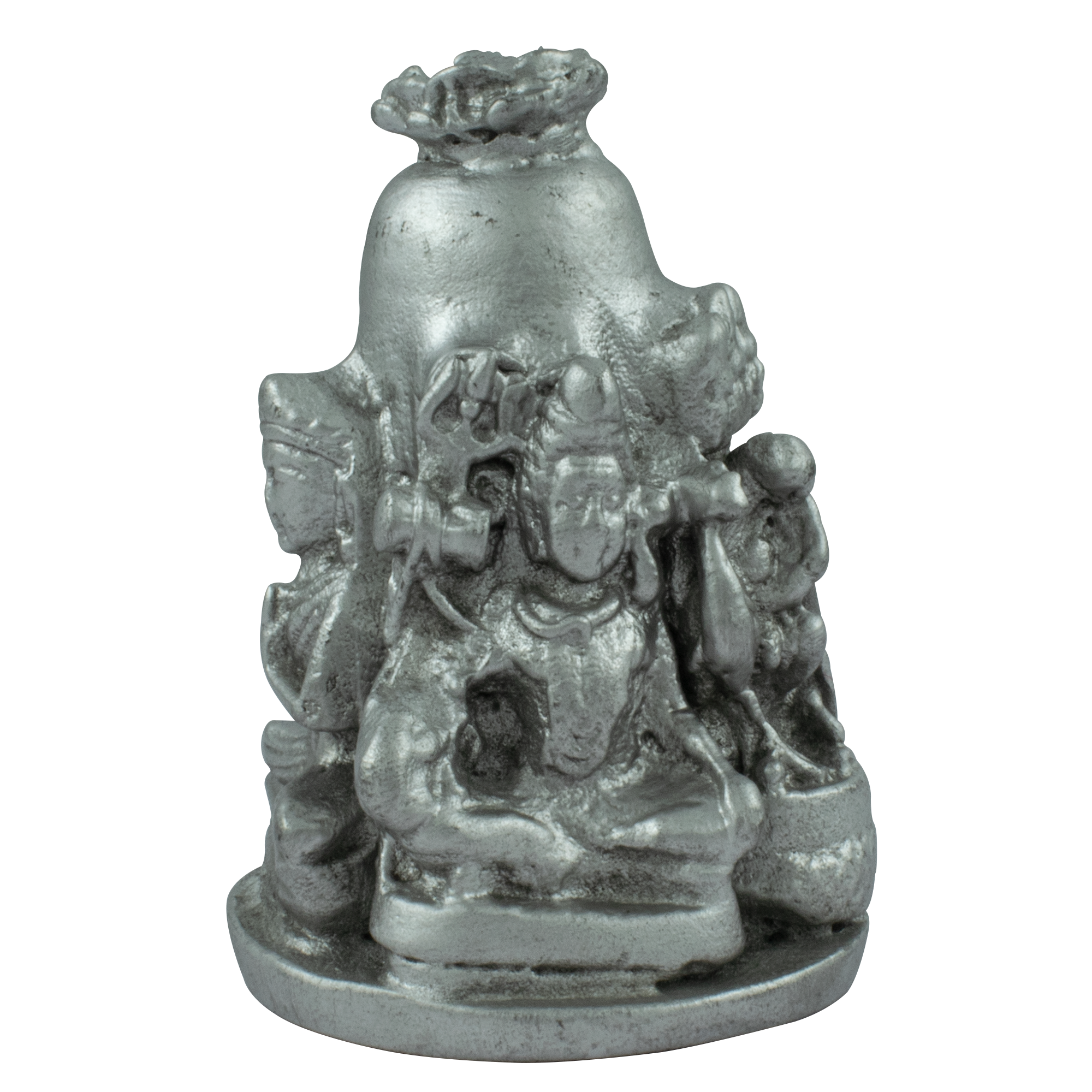 Trideva Blessings Parad Shiv Parivar and Nandi Ji - (Approx 195 Gram) - Made in Mercury
