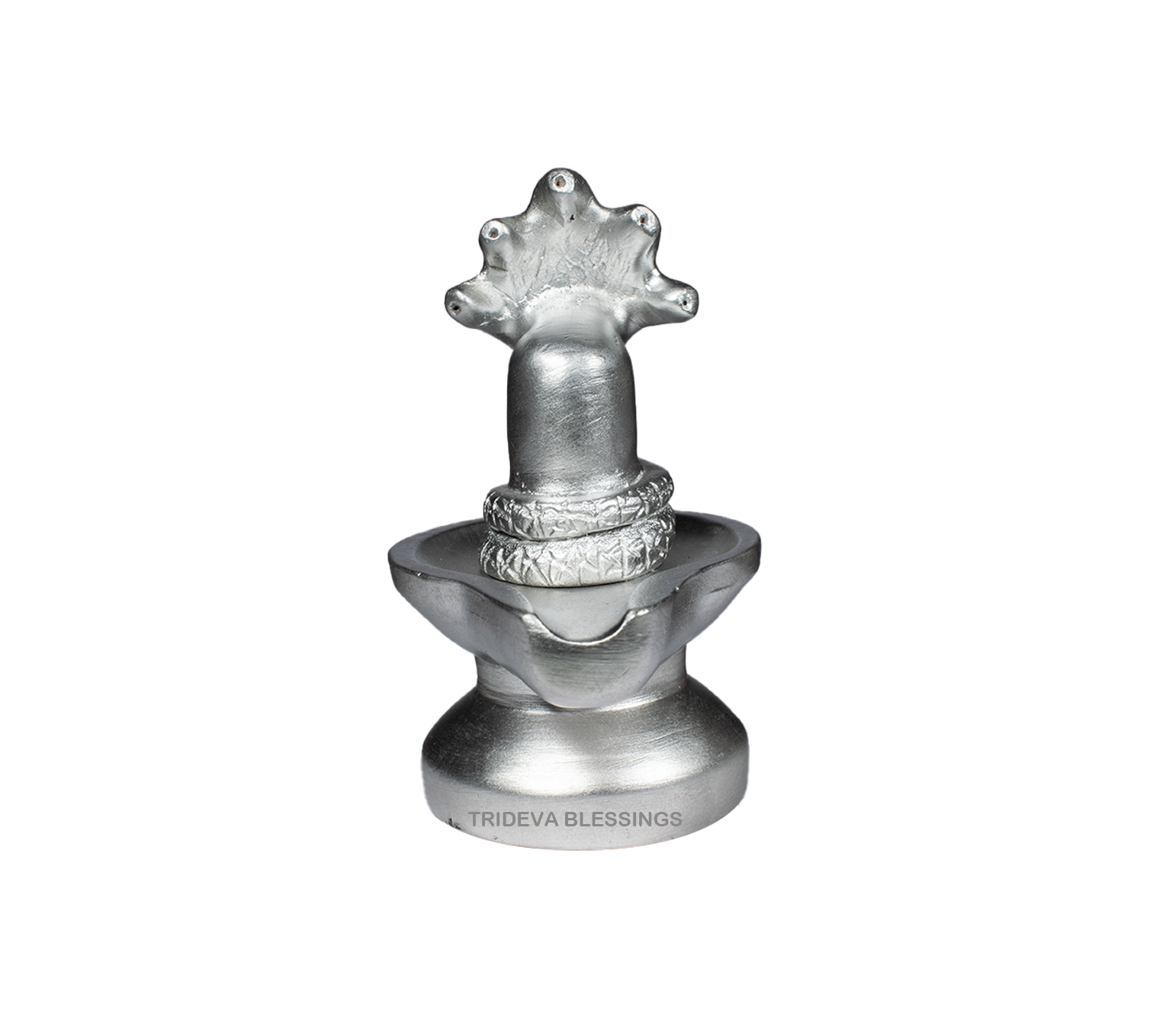 Trideva Blessings Parad Shivling with Sheshnaag - Made in Mercury
