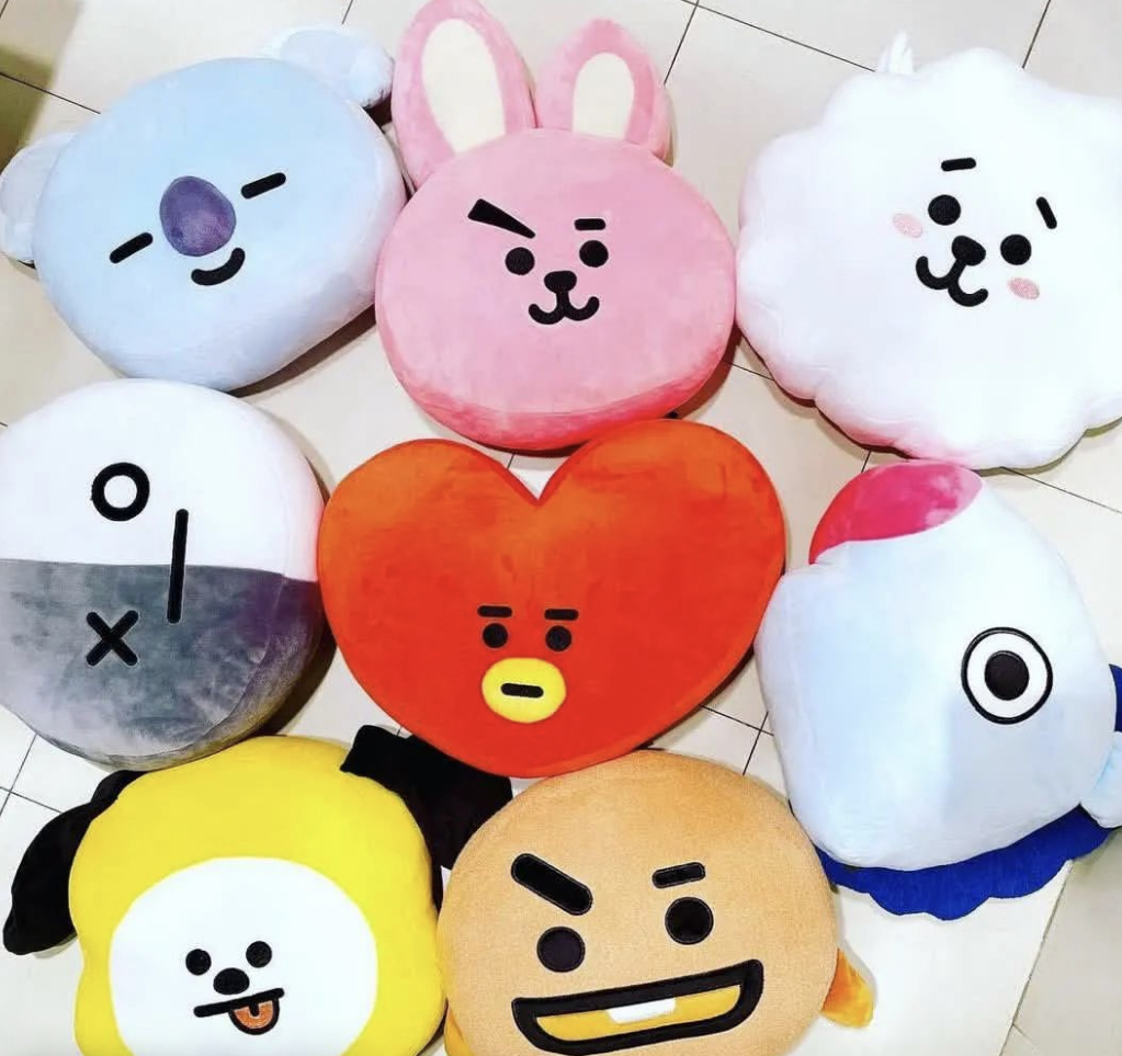 BTS FACE PLUSHIES