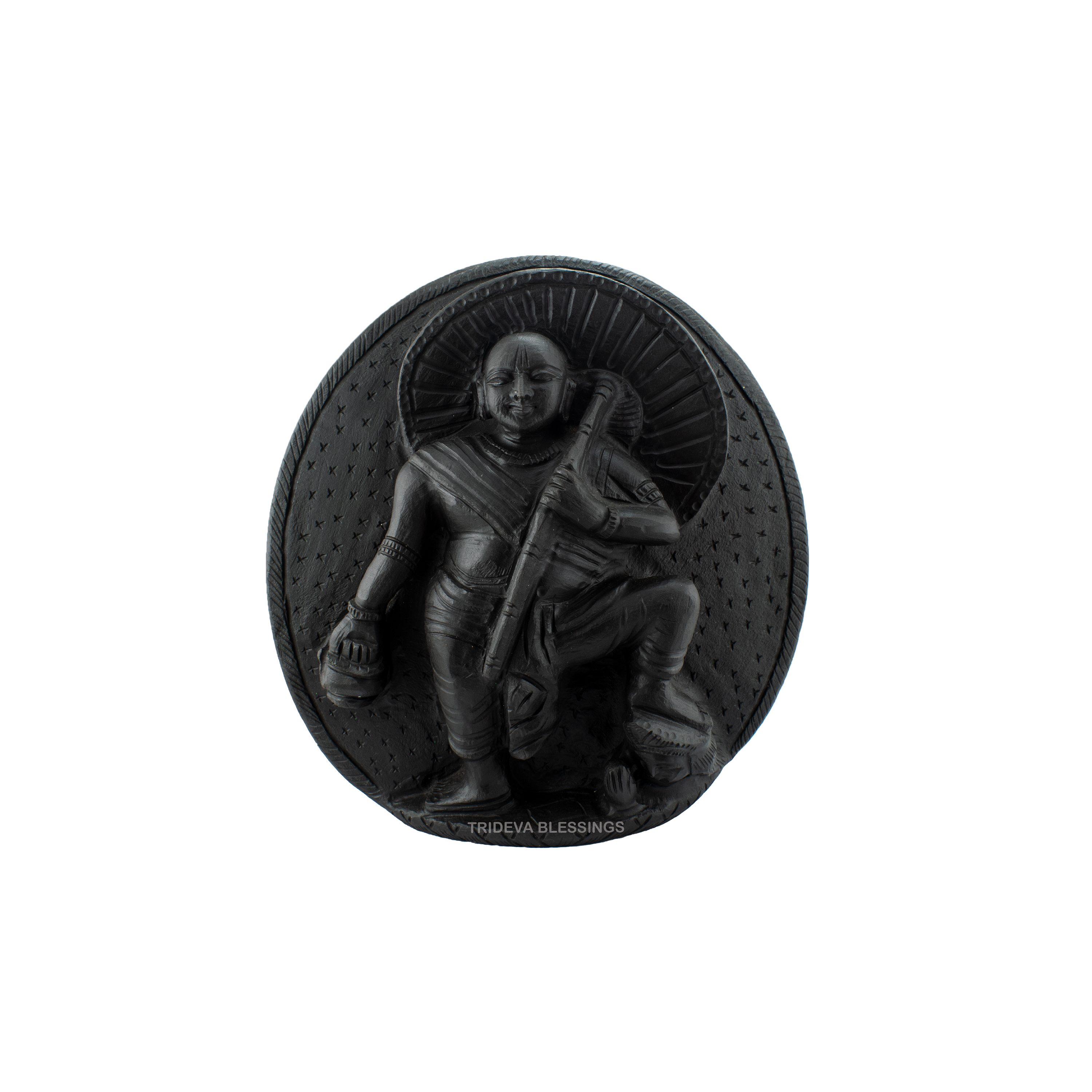 Trideva Blessings Vaaman (Fifth Incarnation of Lord Vishnu) - Carved on Shaligram