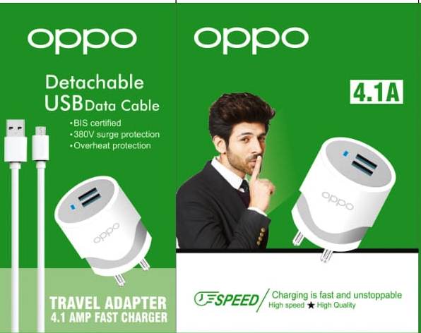 Oppo Brand Dyal Port 4.1 Amp Fast Charger with warranty