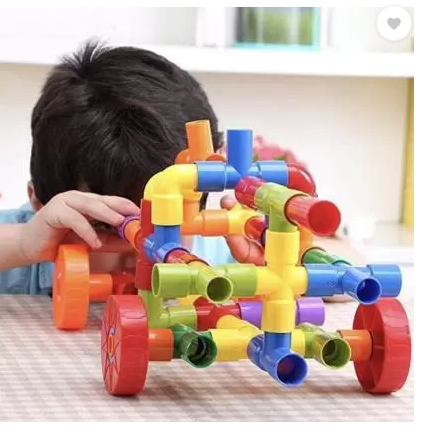 Braintastic KIPA Made in India Multi Colored Pipes Puzzle Building Block Set  (Multicolor)