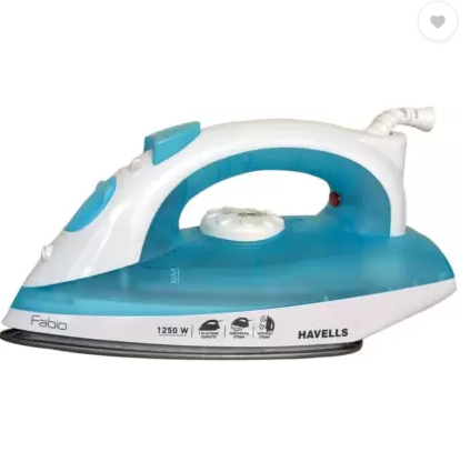 HAVELLS fabio 1250 W Steam Iron  (Blue)