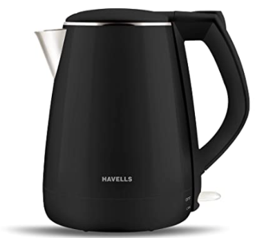 HAVELLS Aqua plus 1500w Electric Kettle  (1.2 L, Black)