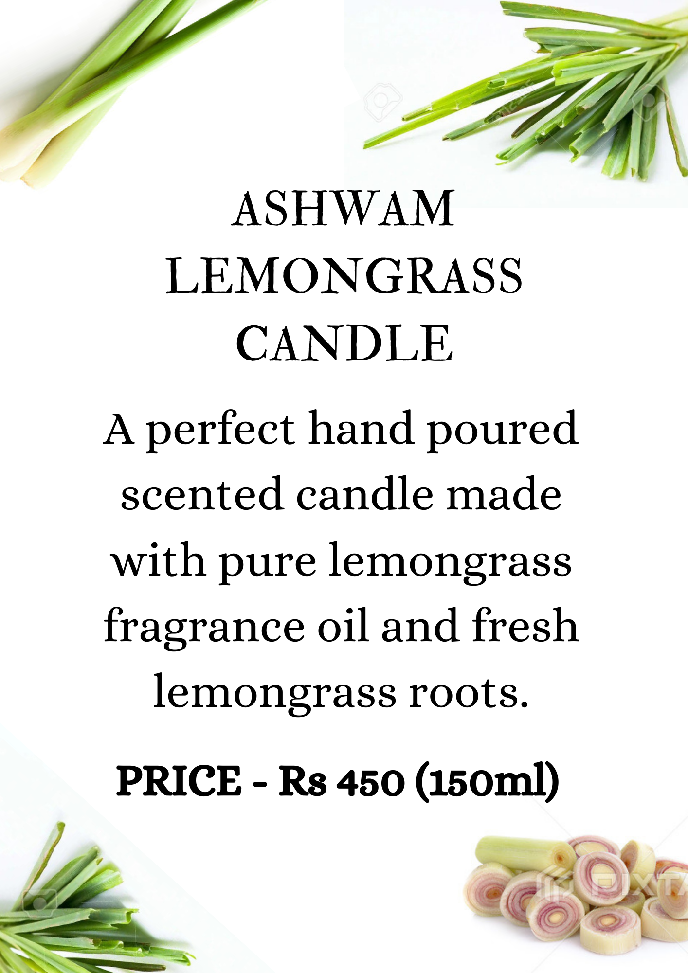 Ashwam Lemongrass Candles 