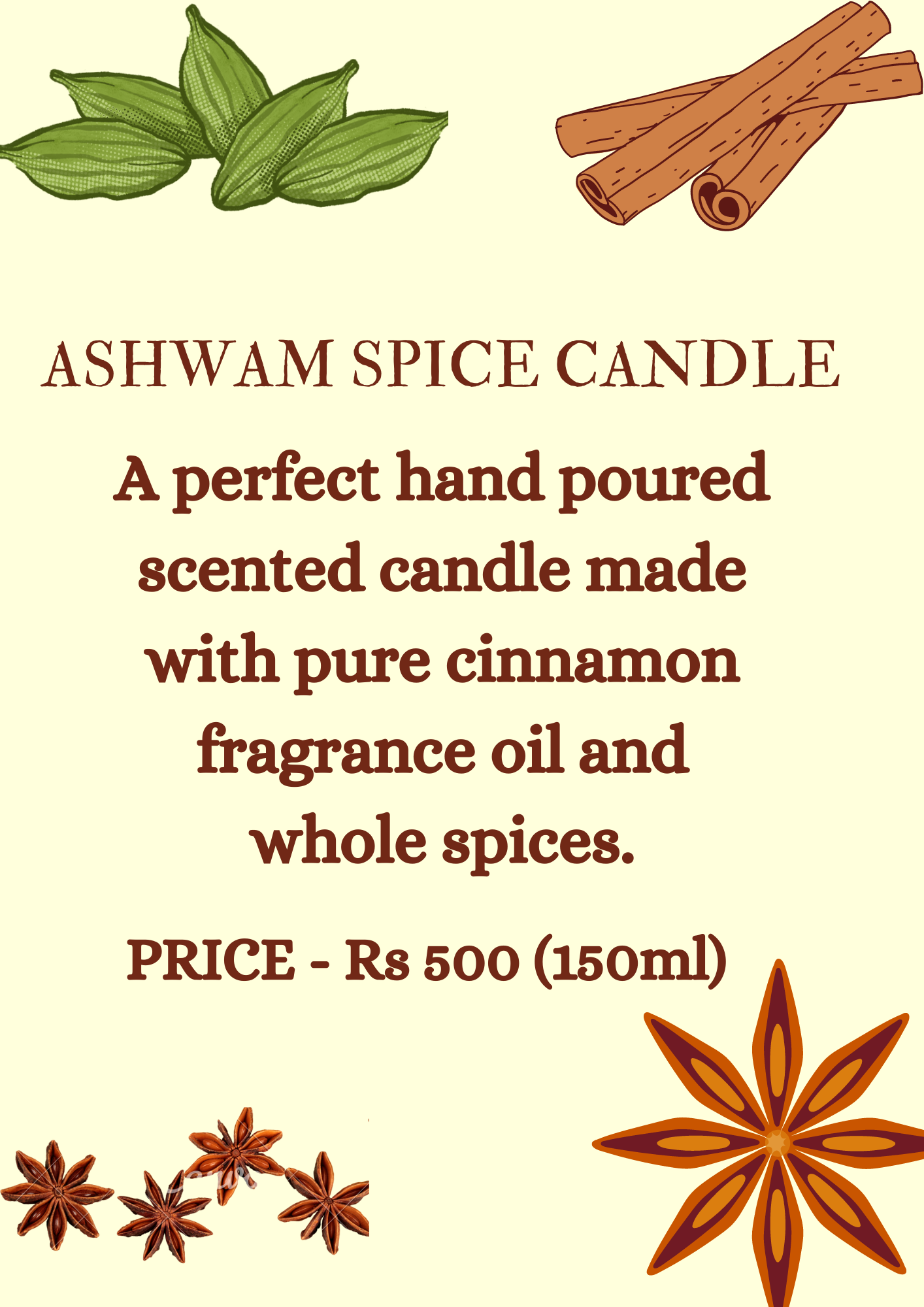 Ashwam Spice Candles 