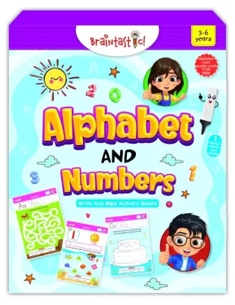 Braintastic Alphabet&numbers3-6yrs  (Multicolor)