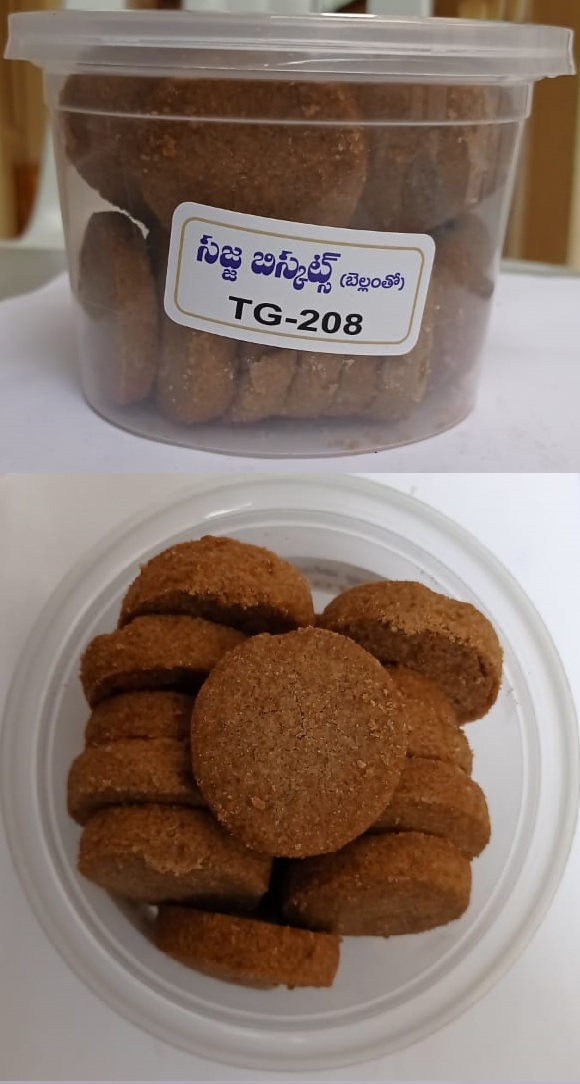 Sajja Biscuits with Palm Jaggery