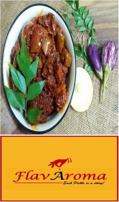 VANKAYA NILUVA PACHADI / BRINJAL PICKLE / ACHARI BAINGAN 