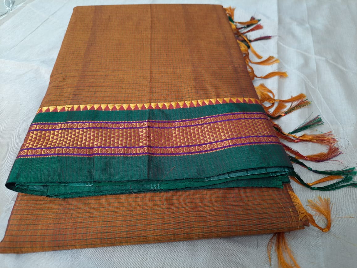 CHECKS COTTON SILK