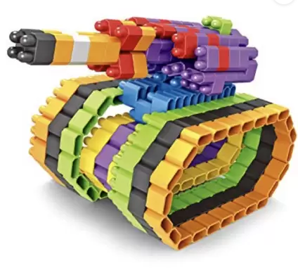 Braintastic KIPA Made in India, 150 Pieces in a Box + Educational Learning Puzzle Rocket Head Bullet Shape Building DIY Game Block, Interlocking Brick  (Multicolor)