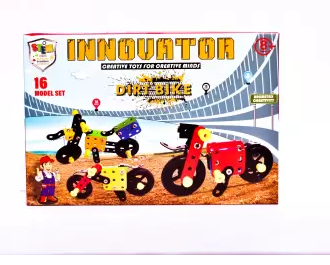 Braintastic Kipa Made in India Model Building Kit – Dirt Bikes for Juniors for 8 Years Old Kids and Above  (Multicolor)